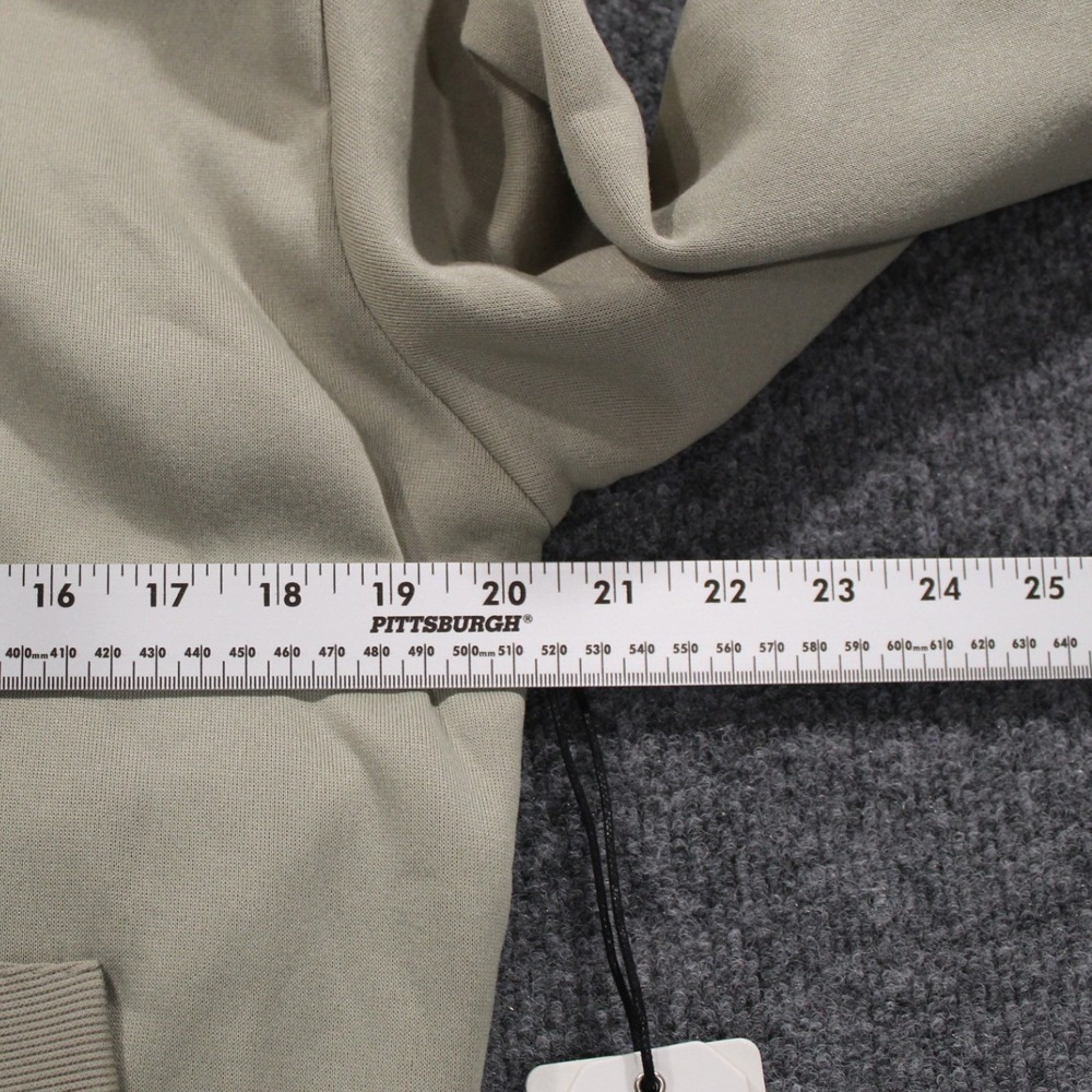 Hudson & Barrow Mens Small Fleece Full Zip Hoodie Sweatshirt Sage Green - Picture 8 of 14